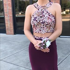 COPY - Prom dress! Worn once! 2 pieces.